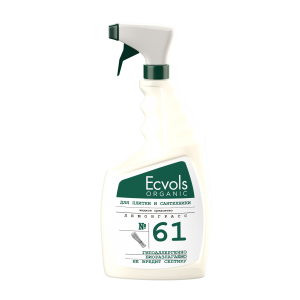 Жидкое средство для чистки сантехники и плитки Ecvols №61 с эфирными маслами (лемонграсс), 750 мл
