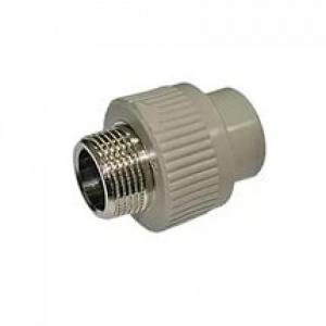 Муфта ПП переходная d32 1/2" НР серый